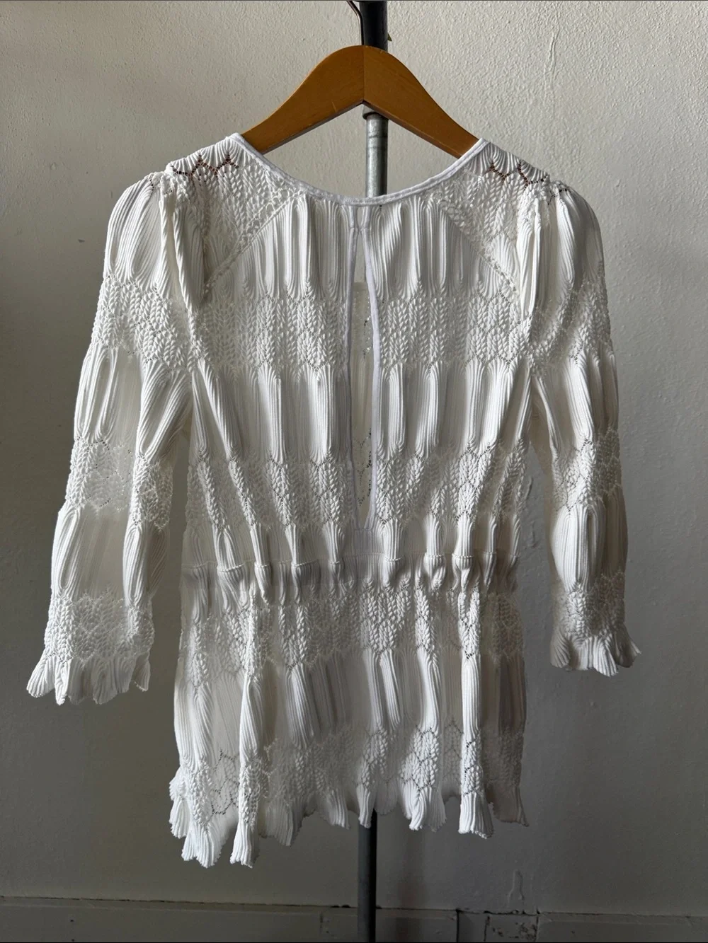 Free People Fire Island Lace Boho Blouse Size Small